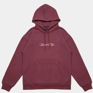 Marblesoda Wine Embroidered Hooded
Sweatshirt